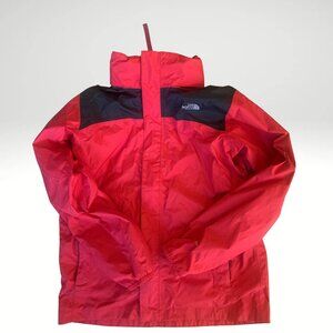 North Face Boys size L red Rainjacket